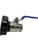 Conector para Accesorios de Barril IBC, Pezón de Válvula de Latón Electrochapado con Doble Rosca Exterior, Grifo de 1/2 Pulgada 3/4 1 Pulgada