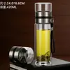Taza de Té de Regalo con Logo Impreso, Regalo Souvenir, Taza de Agua de Vidrio de Borosilicato Alto Resistente a Altas Temperaturas, Taza Publicitaria, Taza de Vidrio de Doble Pared
