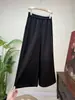 Zhi Li Nuevo Estilo Chino Tendencia Nacional Color Sólido Textura Agrietada Casual Pantalones de Pierna Recta 2026 Otoño Nuevo Elástico Cintura Alta para Mujer