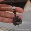 Sándalo Dibujos Animados Divertidos Azulejo Propicio Gato Accesorios para Collar Accesorios Gato de la Suerte Juguete DIY Colgante Fabricante Venta al por Mayor