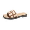 Sandalias Planas de Primavera Nuevas Ins para Mujer, Chanclas Versátiles para Uso Exterior y Playa para Mujer, Chanclas de Moda para Mujer, Estilo Pequeño Fragante