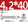Tornillos Autorroscantes de Acero Inoxidable 316, Cabeza Redonda Cruz, Tornillos para Madera Cabeza Plana Extendida, Cabeza Grande, Mm2M3M4M5M6