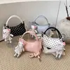 Bolso Cuadrado Pequeño de Lunares Súper Popular Estilo Coreano de Nicho, Nuevo Modelo de Verano para Mujer, Bolso de Hombro Cruzado de Moda para el Trabajo