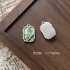 Pintura al óleo Ins Flor de Perla Incrustada Palacio Colgante Marco de Fotos Pulsera Hecha a Mano DIY Collar Collar de Perlas Accesorios