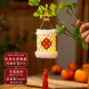 Linternas Pequeñas Tejidas de Bambú de Mediados de Otoño, Linternas de Mano para Niños de Jardín de Infancia, Linternas de Conejo y Flor Estilo Antiguo, Hechas a Mano en Puesto Callejero