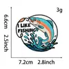 Estilo Acampamento ao Ar Livre Pesca Tecido Bordado Adesivos Montanhismo Caminhada Adesivos de Patch Naturais Transfronteiriços DIY Crachás Decorativos para Roupas