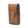 Nova Bolsa de Cintura Multifuncional de Couro PU Transfronteiriça, Bolsa Pendurada Portátil, Pode Ser Usada no Cinto, Bolsa para Celular Masculina, Venda por Atacado de Fábrica