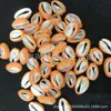 Concha Natural com Óleo Pingando, Fatias de Concha Coloridas com Borda Dourada, Brincos, Acessórios de Joalheria, Produtos Semi-acabados