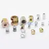 Porca de lâmpada junta aberta tubo dente fêmea adaptador parafuso dente interno hardware de junta de emenda de haste reta acessórios de iluminação