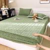 Outono e inverno engrossado jacquard torre veludo cama chapéu três peças conjunto leite veludo colcha capa Simmons colchão capa de proteção atacado