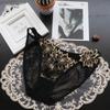 Exportación Europea y Americana Bordado Calado Encaje Ropa Interior Sexy para Mujer Malla Calzones de Cintura Baja de Algodón Puro para Mujer