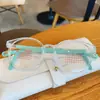 Gafas para Niños 5806 Estilo Colgante de Oreja Marco Suave de Silicona Tr90 Gafas Lisas para Miopía Estilo de Lujo Ligero