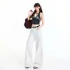 26Ss 2026 Estilo Retrô Americano Confortável Caimento Fluido Preguiçoso Reto Caimento Solto Versátil Emagrecedor Modelo Novo Primavera/Verão