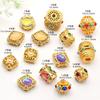 Saujin Nepal Accesorios Estilo Artesanía Antigua Oro Fa diy Joyería Hecha a Mano Pulsera Pulsera Hebra Accesorios Cuentas Cuentas Cuentas Sueltas