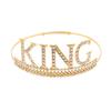 Diadema de corona de cumpleaños KING para hombre más vendida transfronteriza, tocado para disfraz de fiesta con traje incrustado de diamantes