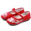 Nuevos Zapatos Individuales Bordados con Flores de Estilo Étnico de Primavera y Otoño 2023 Zapatos de Tela del Viejo Pekín para Mujer Zapatos Bordados Suela Suave Transpirables Zapatos Individuales