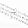 Cadena de Cola de Acero Inoxidable con Paso de Línea de 0.5/0.6/0.8 mm Cadena de Extensión Cadena a Juego Cadena de Extensión para Collar Pulsera Joyería DIY