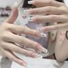 Plantillas huecas para pintar con spray en uñas calcomanías populares Amor estrella estrella Uñas estilo francés patrón de floración en uñas calcomanías para uñas