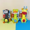 Bbsky cocodrilo burro mono sonajero de mano para bebé palo BB juguete para bebé 0.055
