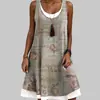 Vestido feminino de alta qualidade com textura de saia, vestido com impressão digital 3D, vestido plus size sob encomenda