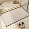 Tapete de chão de lama diatomácea de banheiro estilo japonês em forma de U antiderrapante resistente à sujeira tapete de chão fácil de cuidar porta de banheiro tapete de chão de secagem rápida