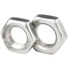 Tuerca fina de dientes finos galvanizada de acero al carbono, tuerca fina de dientes finos hexagonal exterior, tuerca plana, tapa de rosca fina M6/M8/M10