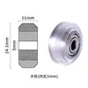 Accesorios para Impresora 3D Rueda Pasiva Polea de Plástico Máquina de Grabado Perfil de Aluminio 20 Rueda Grande de Pom Rueda Pequeña Rueda en V