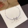 Pulseira Rombo com Zircônia e Madrepérola com Toque de Luxo, Pulseira Minimalista Estilo Coreano Ins, Joias de Design Único de Nicho para Atacado