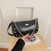 Bolso de hombro liso y elegante transfronterizo, nuevo y popular bolso versátil para el día a día, bolso de mano texturizado