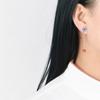 Pendientes de hoja de loto azul quemado en plata S925 de Golden Deer King, elegantes y largos con borlas y cuentas de jade rojo del sur de Hetian.