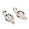 Produtos Sexuais Adultos Paquera Metal Milk Clip Folha de Prata Sex Toy Clip Preso Peito Feminino sm Elástico