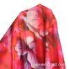 Malla Estampada 40D Poliéster Elástico Malla Estampada Rojo Vacacional Precioso Flor Grande Camiseta Base Vestido