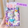 Creative Creme Cola Pen Cartoon bonito DIY Handmade Estudante Desktop Papelaria Caixa de Armazenamento Material Escolar