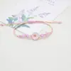 Pulseiras de Flores Secas Mais Vendidas Transfronteiriças, Pulseiras de Narciso e Flor de Cerejeira, Pulseiras Trançadas, Presentes para Estudantes e Namoradas, Itens para Barracas de Feira