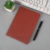 Fábrica de Cuadernos de Papelería A5 Negocio PU Bloc de Notas con Bolsillo para Tarjeta de Presentación, Se Puede Estampar con Logo, Portátil
