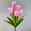Flores de Tulipa Simuladas 7 Cabeças Bico de Garrafa Buquê de Tulipas Decoração de Flores de Casamento de Alta Qualidade Dropshipping Transfronteiriço