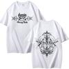 Estación Independiente Stray Kids Dominan Combinación Periférico Impresión Verano Camiseta de Manga Corta Algodón Puro Holgada