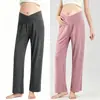 Calça de Dormir para Gestante Que Não Aperta a Barriga, Calça de Casa de Modal para Gestante, Calça de Dormir, Calça Pós-Parto, Tamanho Grande, Tamanho Pequeno, Calça com Suporte para a Barriga
