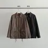 Chaqueta Nueva Estilo Coreano Otoño e Invierno 2025 Evertrue para Mujer Solapa Manga Larga Abrigo Holgado 92269