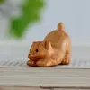 Souvenir de Navidad Talla en Madera de Ciprés Llavero Colgante Navideño Productos de Madera del Zodiaco de Dibujos Animados Dragón, Serpiente y Año del Caballo