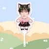 Hou Minghao Letrero Grande en Forma de Abanico para Recoger en el Aeropuerto Mercancía de Fan de Concierto Mismo Estilo de Tiktok