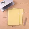 Pasta de arquivo transparente espessa em forma de L para publicidade, pasta de documentos A4 personalizada, armazenamento de papel de teste de desenho animado em PP, apenas para uso em escritório e estudante