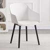Silla de comedor moderna y sencilla para el hogar, silla informal para cafetería, silla de negociación, taburete para tienda de té con leche, respaldo con reposabrazos y bolsa suave.