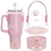 Accesorios Decorativos Stanley Correa de Mano de Cuerda Trenzada Estuche para Labial Llavero Duende Briqueta Funda de Silicona Antideslizante para Taza