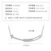 Collar Colgante Sonrisa Estilo Europeo y Americano Plata de Ley S925 Estilo Chica Dulce Fresca Picante Diseño Único de Nicho Cadena para Clavícula de Moissanita
