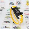 EMAK encendedor multifuncional para exteriores pulsera de fuego de pedernal pulsera de supervivencia tejida con cuerda de paracaídas brújula pulsera para exteriores