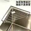 Suporte de escorredor de pia de aço inoxidável 304, suporte triangular de armazenamento de cozinha, para esponja, palha de aço, pano