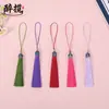 Franja de Coroa Cloisonné Estilo Antigo Franja Pendente Hanfu Leque Redondo Marcador de Página Pente Pingente Decorativo Fabricante Estoque Atacado