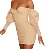 LN299 spot vestido sexy de primavera y verano 2024 para mujer, europeo y americano, plisado, con ballenas, para cubrir el pecho, ajustado a la cadera