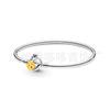 Pandora S925 Branco Cobre Banhado A Prata Contas Borboleta Fivela Série DIY Acessórios Amor Serpente Osso Cadeia Pulseira para As Mulheres